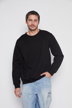 Poleron Hombre Negro Basic Family Shop