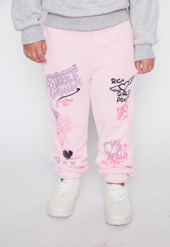 Pantalon De Buzo Nina Rosado Jooger Street Family Shop