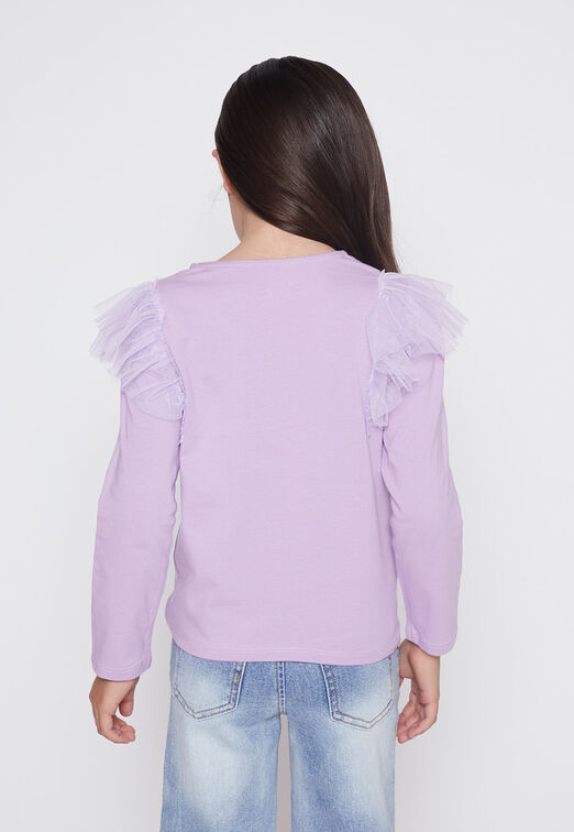 Polera Nina Lila Full Hombro Family Shop