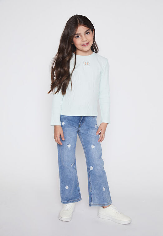 Polera Nina Turquesa Cut Out Family Shop