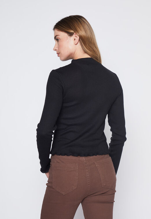 Sweater Mujer Negro Soft Family Shop