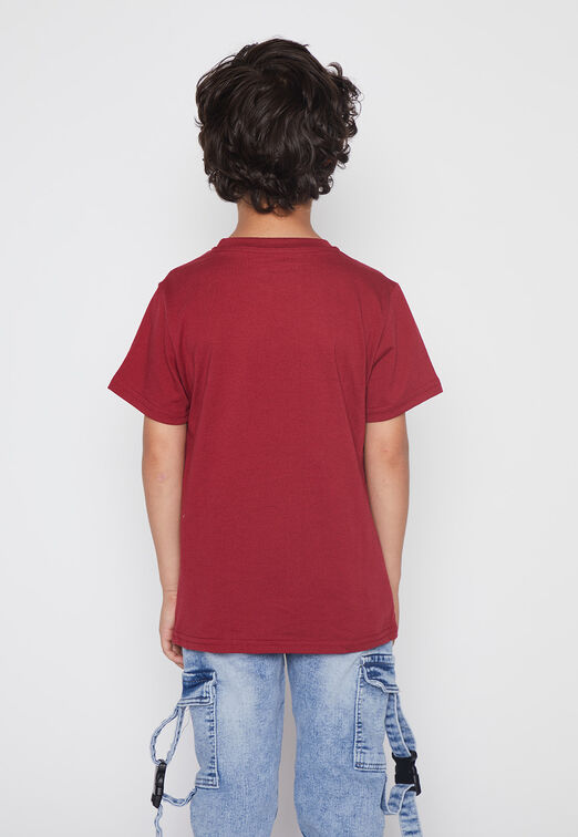 Polera Nino Rojo Basico Family Shop