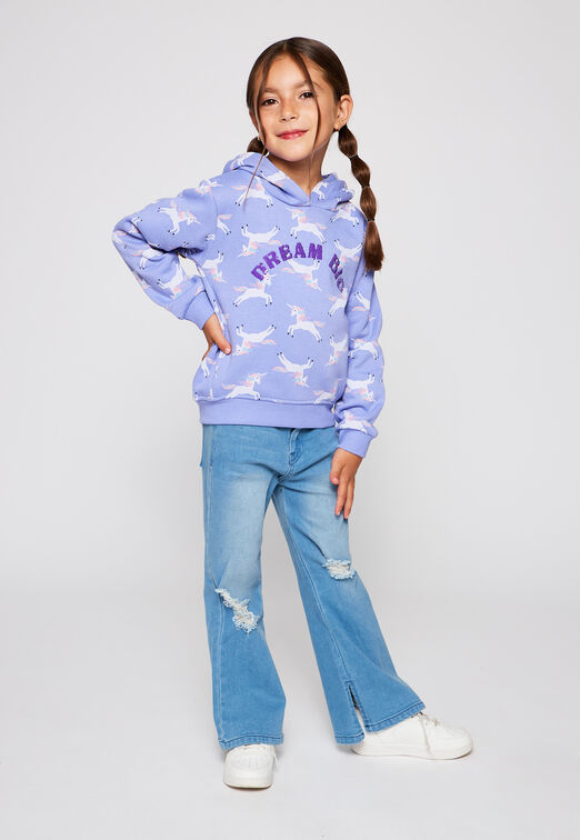 Poleron Full Print Morado  Family Shop