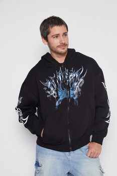 Poleron Hombre Negro Death Metal Family Shop