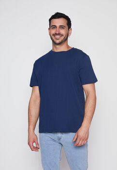 Polera Hombre Azul Basic Family Shop