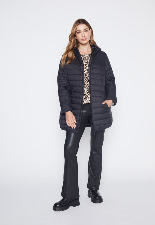 Parka Mujer Negro Basic Family Shop