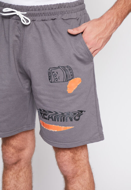 Bermuda Franela Cara Gris Family Shop