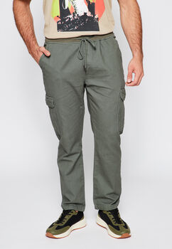 Pantalon Cargo Regular Verde Family Shop