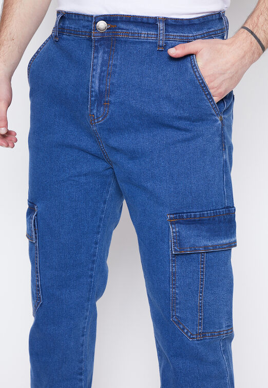 Jeans Hombre Azul  Cargo Family Shop