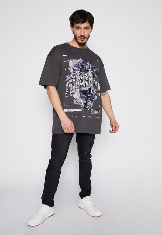 Polera Cotton Gris Family Shop