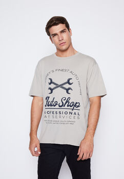 Polera Hombre Arena Tuercas Family Shop