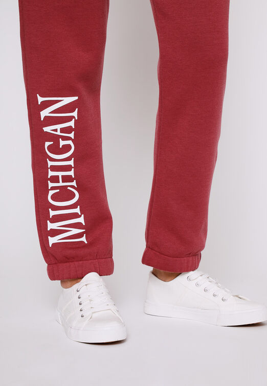 Pantalon Buzo Mujer Burdeo Michigan Family Shop