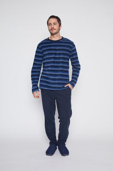 Pijama Hombre Azul Liso Family Shop