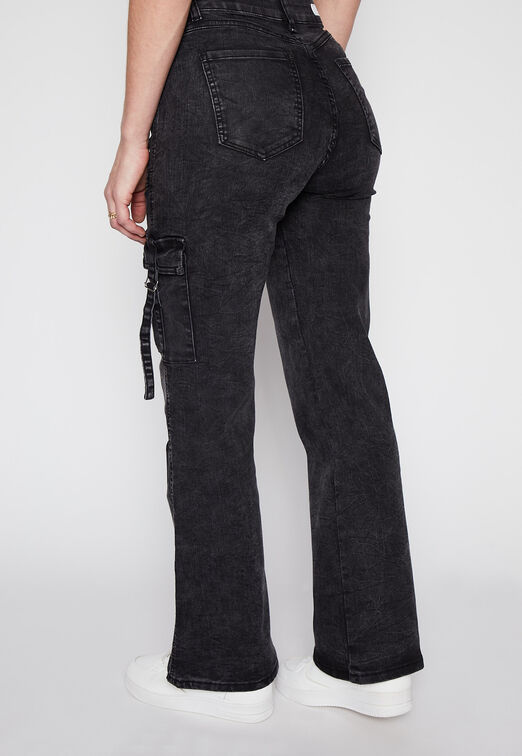 Jeans Wide Leg Cargo Gris Family Shop