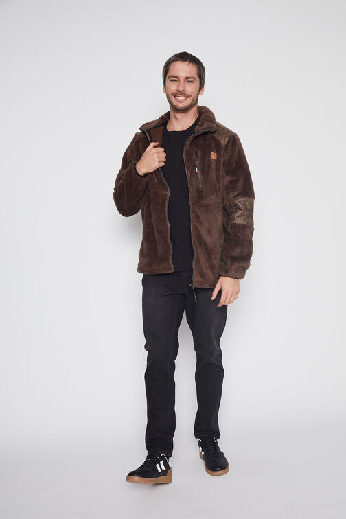 Chaqueta Hombre Cafe Peluda Family Shop