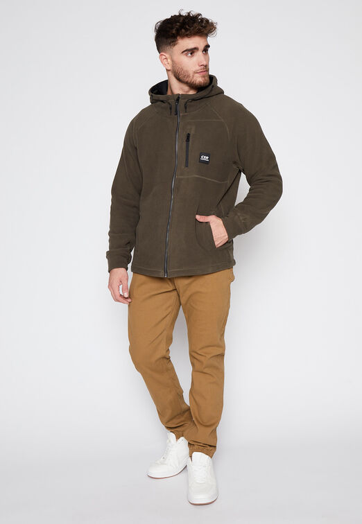 Poleron Polar Zipper Verde Family Shop