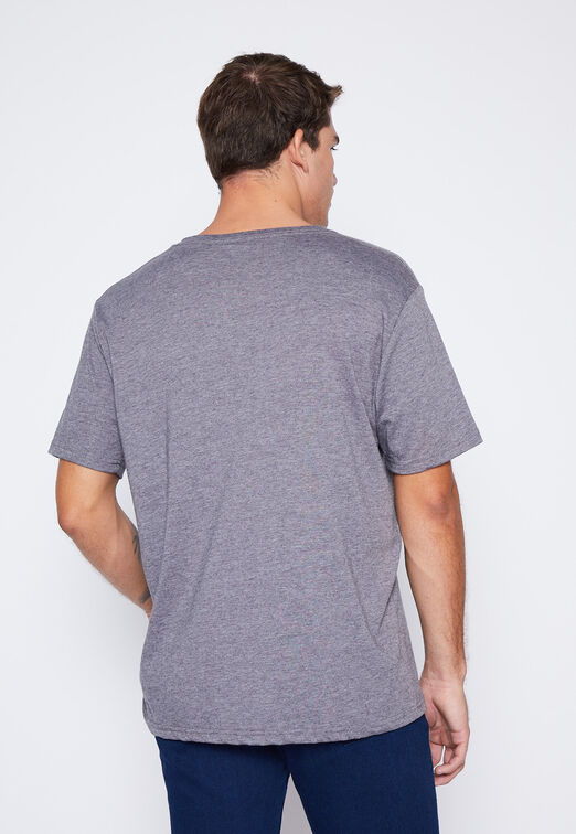 Polera Hombre Gris College Basic Family Shop