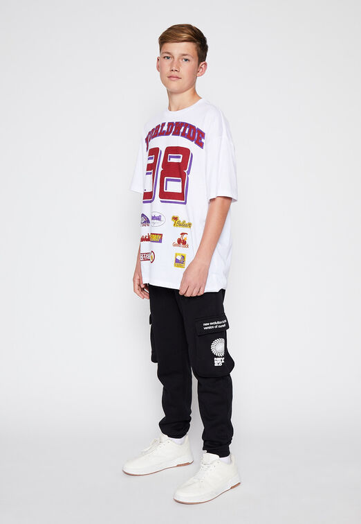 Pantalon De Buzo Print New Era Negro Family Shop