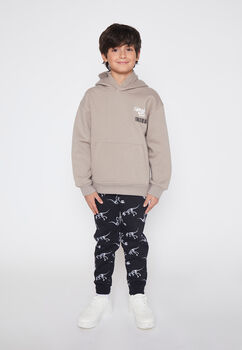 Pantalon De Buzo Nino Negro Dinosaurio Color Family Shop
