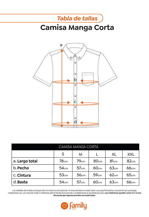 Camisa Manga Corta Guay Verde Family Shop