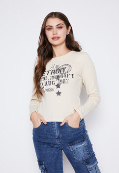 Polera Mujer Crudo Chicago Family Shop