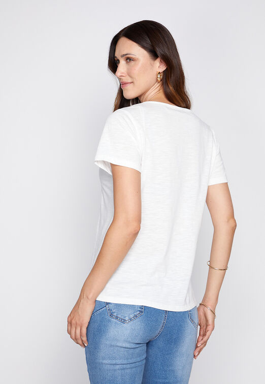 Polera Aplicacion Crudo Family Shop