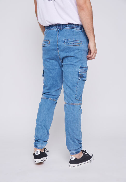 Jeans Jogger Demin Azul Family Shop