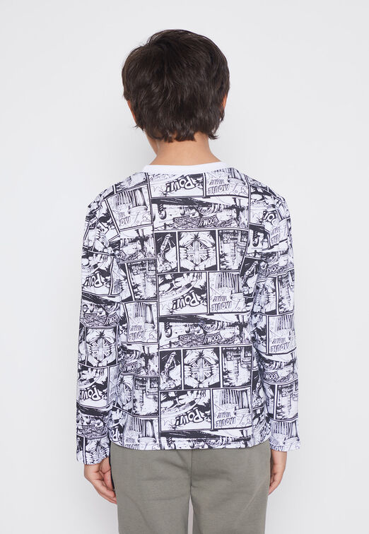 Polera Nino Blanco Moda Family Shop