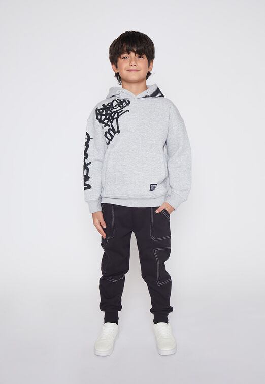 Poleron Nino Gris Cool Family Shop