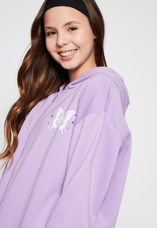 Poleron Zipper Lila Family Shop