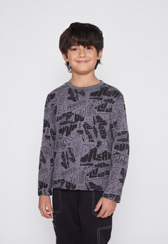 Polera Nino Gris Moda Family Shop