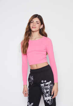 Polera Lola Rosado Seamless Termica Family Shop
