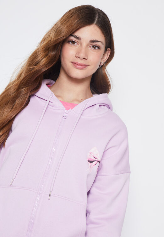Poleron Lola Lila Zipper Coquette Family Shop