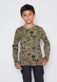 Polera Nino Verde Colores Family Shop