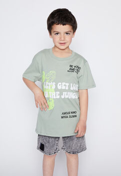 Polera Nino Verde Neon Family Shop