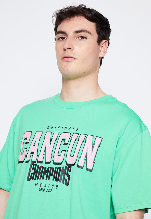 Polera Hombre Verde College Family Shop