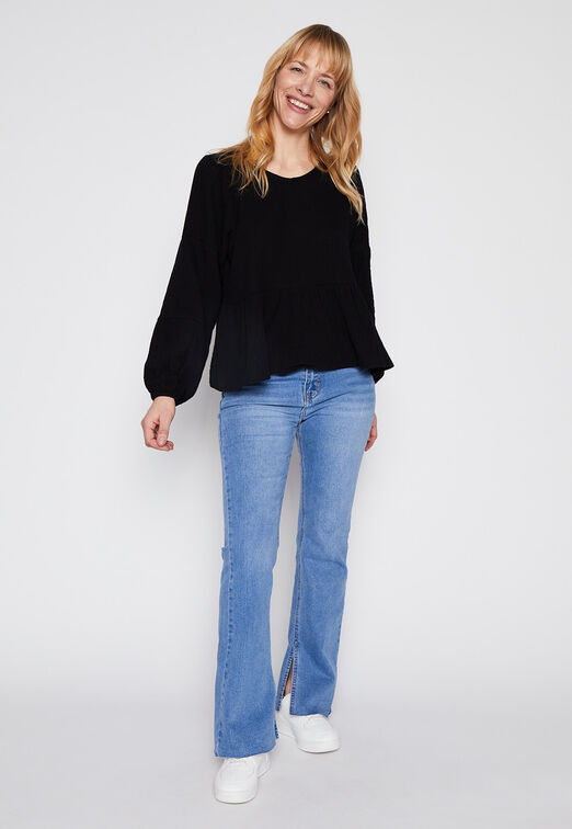 Blusa Manga Larga Folk Negro Family Shop