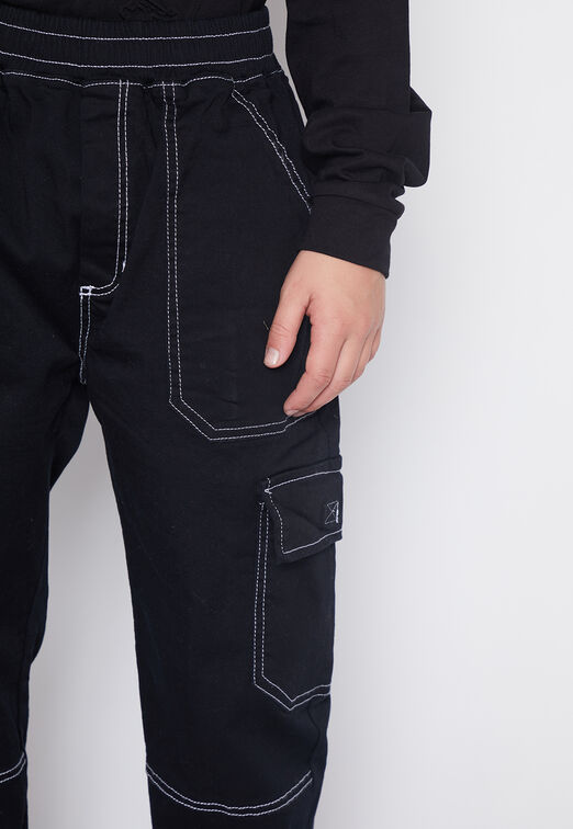 Jeans Lolo Negro Jogger Cargo Family Shop