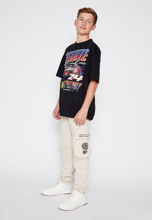 Pantalon De Buzo Print New Era Beige Family Shop