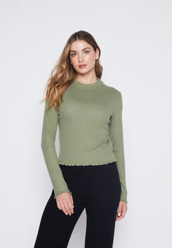 Sweater Mujer Verde Soft Family Shop