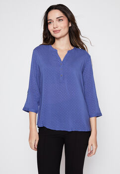 Blusa Mujer Azul Strass Family Shop