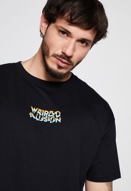 Polera Print Gingan Negro Family Shop