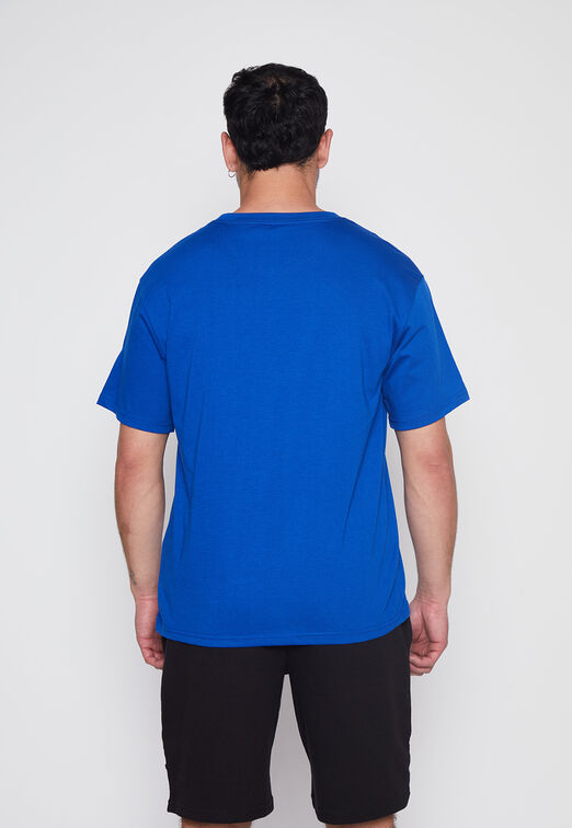 Polera Hombre Azul Basic Color Family Shop