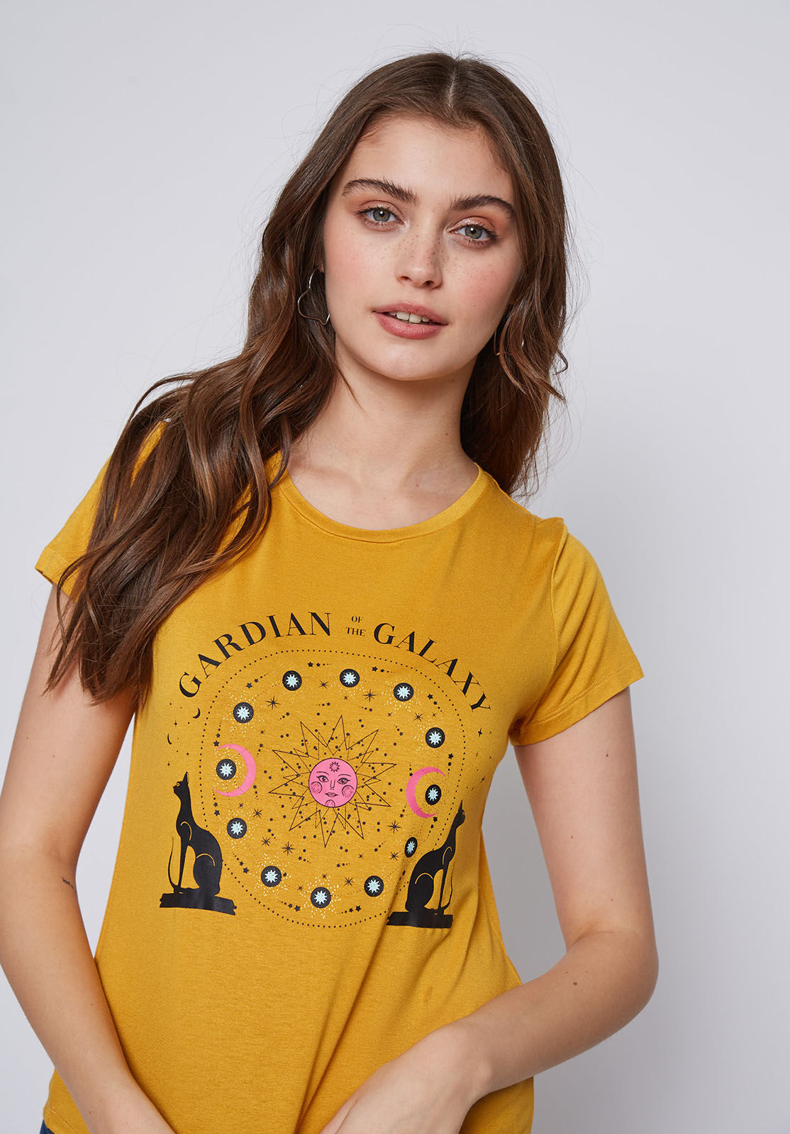 POLERA MUJER MANGA CORTA MYSTIC MOSTAZA