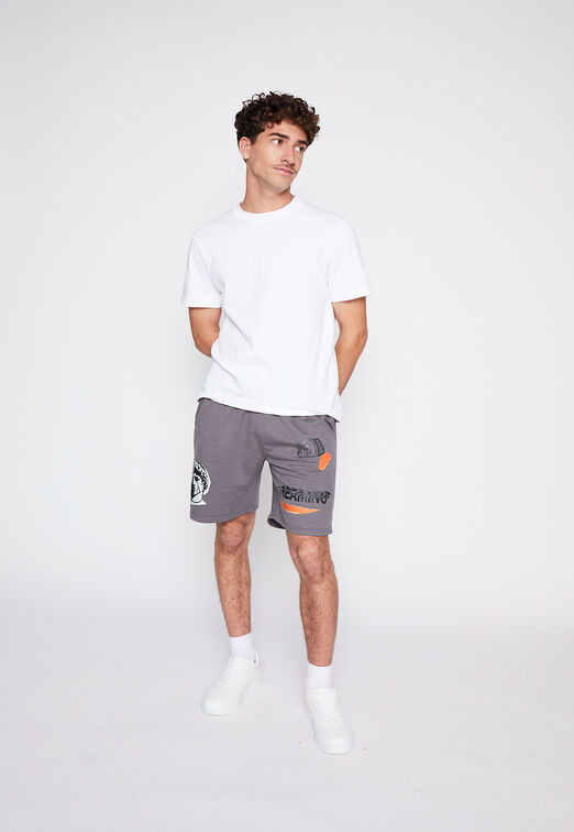 Bermuda Franela Cara Gris Family Shop