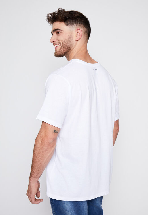Polera Plus Size Flock Blanco Family Shop