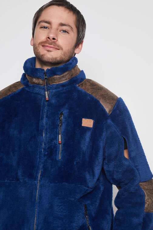Chaqueta Hombre Azul Peluda Family Shop