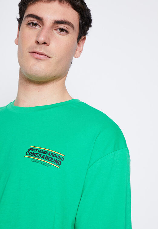 Polera Hombre Verde Beisbol Family Shop