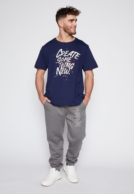 Pantalon De Buzo Bordado Gris Family Shop