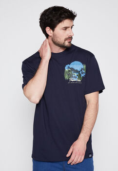 Polera Hombre Azul Tropic Family Shop